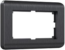 Рамка универсальная Werkel Stream для 1-м. 2 мод. розетки графит картинка